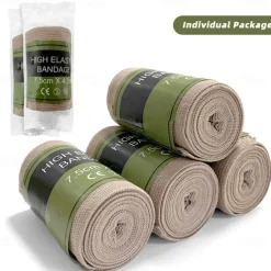 1pc High Elastic Bandage, Comfortable Emergency Bandage for First Aid, Outdoor Emergency Rescue, Wound Care