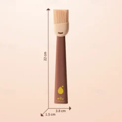 1Pc High Heat Silicone Basting Brush - Easy Clean BBQ & Baking Tool - Food Grade & Dishwasher Safe