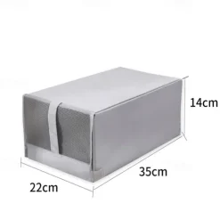 1Pc Household Stacked Shoe Storage Box Foldable Dustproof Storage Shoe Cabinet Multifunctional Folding Fabric Storage Shoe Box