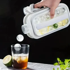 1pc Ice Ball Maker Kettle Kitchen Bar Accessories Gadgets Creative Ice Cube Mold 2 In 1 Multifunctional Container Pot