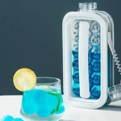 1pc Ice Ball Maker Kettle Kitchen Bar Accessories Gadgets Creative Ice Cube Mold 2 In 1 Multifunctional Container Pot