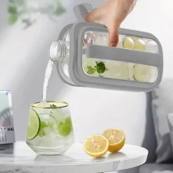 1pc Ice Ball Maker Kettle Kitchen Bar Accessories Gadgets Creative Ice Cube Mold 2 In 1 Multifunctional Container Pot