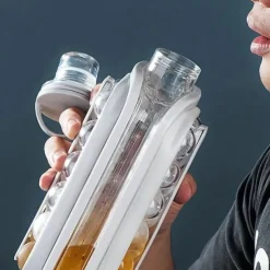 1pc Ice Ball Maker Kettle Kitchen Bar Accessories Gadgets Creative Ice Cube Mold 2 In 1 Multifunctional Container Pot