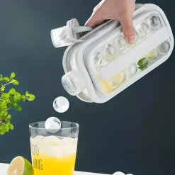 1pc Ice Ball Maker Kettle Kitchen Bar Accessories Gadgets Creative Ice Cube Mold 2 In 1 Multifunctional Container Pot