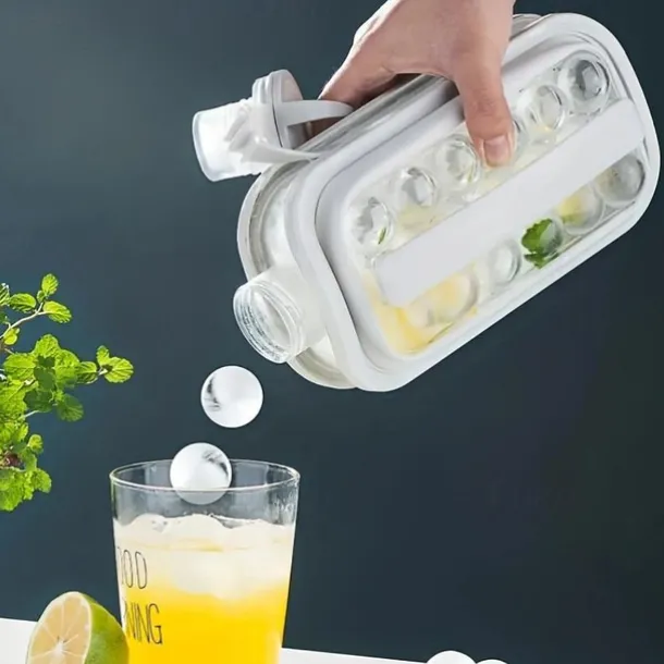 1pc Ice Ball Maker Kettle Kitchen Bar Accessories Gadgets Creative Ice Cube Mold 2 In 1 Multifunctional Container Pot