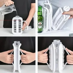 1pc Ice Ball Maker Kettle Kitchen Bar Accessories Gadgets Creative Ice Cube Mold 2 In 1 Multifunctional Container Pot