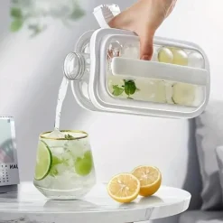 1pc Ice Ball Maker Kettle Kitchen Bar Accessories Gadgets Creative Ice Cube Mold 2 In 1 Multifunctional Container Pot