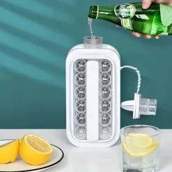 1pc Ice Ball Maker Kettle Kitchen Bar Accessories Gadgets Creative Ice Cube Mold 2 In 1 Multifunctional Container Pot