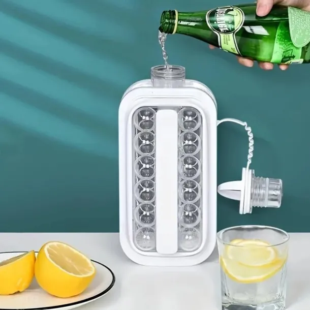 1pc Ice Ball Maker Kettle Kitchen Bar Accessories Gadgets Creative Ice Cube Mold 2 In 1 Multifunctional Container Pot