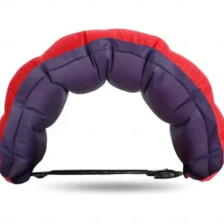 1pc Inflatable Swim Belt for Adults - Adjustable Buoyancy Waist Floatation Aid with Buckle & Rope, Red/Blue PVC Pool Training Device for Swimming Beginners & Experts, Portable for Pool, Lake, Ocean