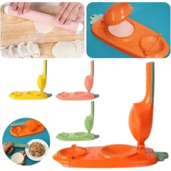 1pc 10in/9in 2 In 1 Dumpling Maker Kitchen Tool Dumpling Maker Dumpling Skin Maker DIY Dumpling Moulds Dumpling Skin Press Pressing Dough Presser Maker Tool Mold
