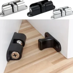 1pc Invisible Magnetic Door Stops Non Punching Holders Baby Safety Anti Pinch Catch Floor Plugs Protect Buffer Home Improvement