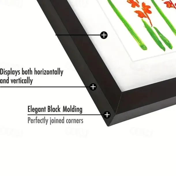 1pc Kids Art Frame Storage Supplies Magnetic Front Opening Changeable Children Artwork Picture Frame Poster 3D Drawing Paintings Schoolwork Display Paintings Organizer Box