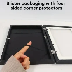 1pc Kids Art Frame Storage Supplies Magnetic Front Opening Changeable Children Artwork Picture Frame Poster 3D Drawing Paintings Schoolwork Display Paintings Organizer Box