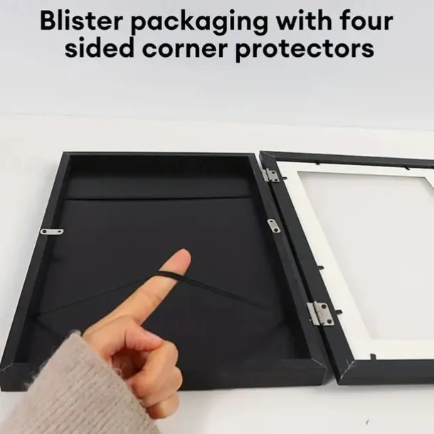 1pc Kids Art Frame Storage Supplies Magnetic Front Opening Changeable Children Artwork Picture Frame Poster 3D Drawing Paintings Schoolwork Display Paintings Organizer Box