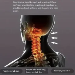 1pc Knitted Antibacterial Cotton Neck Pillow For Adults To Help Sleep Soft Adjustable Ergonomic Orthopedic Contour Support Pillow Removable Cover