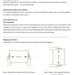 1pc Knitted Antibacterial Cotton Neck Pillow For Adults To Help Sleep Soft Adjustable Ergonomic Orthopedic Contour Support Pillow Removable Cover