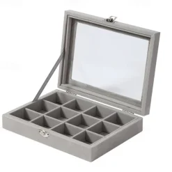 1PC Large Capacity Velvet Jewelry Box New Rings Necklaces Earrings Earrings Storage Box High-end Sense Organizing Box Dustproof Box