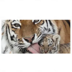 1PC Large Thick Bath Shower Towels 3D White Tiger Design Cotton Beach Towel for Women Men Travel Swimming Yoga Blanket