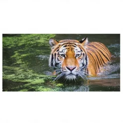 1PC Large Thick Bath Shower Towels 3D White Tiger Design Cotton Beach Towel for Women Men Travel Swimming Yoga Blanket