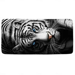1PC Large Thick Bath Shower Towels 3D White Tiger Design Cotton Beach Towel for Women Men Travel Swimming Yoga Blanket