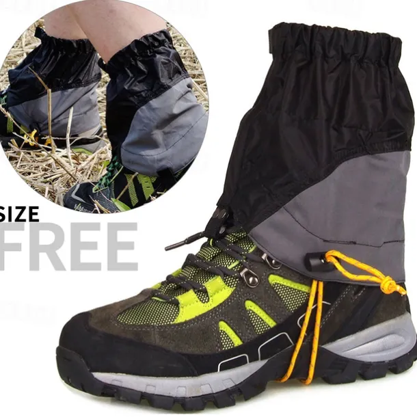 1Pc Lightweight Waterproof Hiking Gaiters - Outdoor Snow Boot Covers for Trekking & Backpacking - Durable Nylon Fabric
