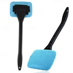 1pc, Long Handle Car Window Windshield Cleaner Brush Kit - Easy To Use Wipe Tool For Cleaning And Protecting Your Windshield - Car Window Brush.