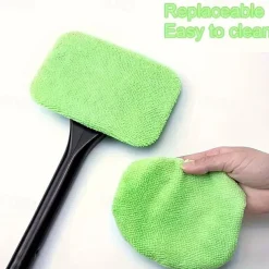 1pc, Long Handle Car Window Windshield Cleaner Brush Kit - Easy To Use Wipe Tool For Cleaning And Protecting Your Windshield - Car Window Brush.