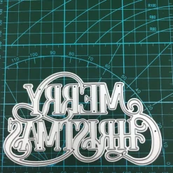 1pc Merry Christmas Metal Cutting Dies For Card Making Happy New Year Decoration Embossing Stencils Die Cuts DIY Scrapbooking Supplies