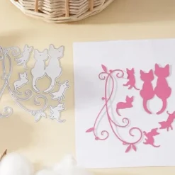 1pc Metal Cutting Dies Cut Mold Animal Cat Decoration Scrapbook Paper Craft Knife Mould Blade Punch Stencils