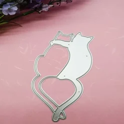 1pc Metal Cutting Dies Cut Mold Animal Cat Decoration Scrapbook Paper Craft Knife Mould Blade Punch Stencils