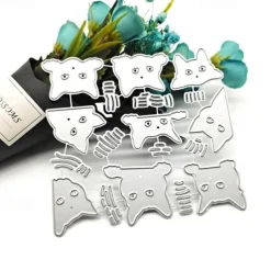 1pc Metal Cutting Dies Cut Mold Animal Cute Cat Decoration Scrapbook Paper Craft Knife Mould Blade Punch Stencils