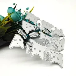 1pc Metal Cutting Dies Cut Mold Animal Cute Cat Decoration Scrapbook Paper Craft Knife Mould Blade Punch Stencils