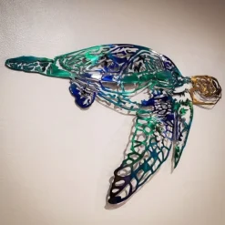 1pc Metal Fish Wall Decorative, Wall Art Tropical Fish Sculpture,Sailfish Metal Wrought Iron Silhouette Crafts Interior Wall Home Decor