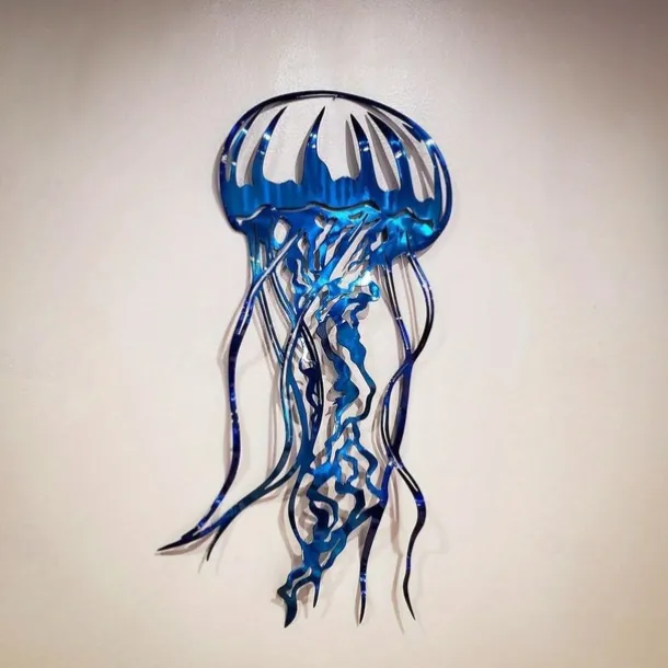 1pc Metal Fish Wall Decorative, Wall Art Tropical Fish Sculpture,Sailfish Metal Wrought Iron Silhouette Crafts Interior Wall Home Decor