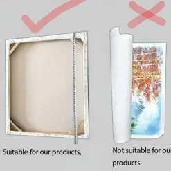 1pc Metal Frames Oil Painting Frames Black Picture Frame Poster Frames for Wall DIY Diamond Frame with Accessories