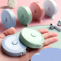 1PC 1.5M/78.74inchStraight Ruler Office Waist Measurement Tape Measure Portable Telescopic Children's Height Measuring Tool Sewing And Tailoring Ruler