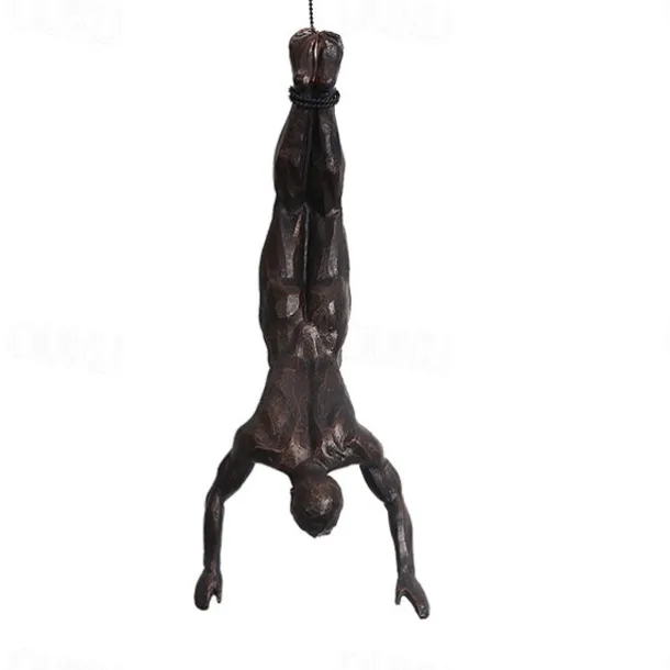 1pc Modern Simple Resin Sculpture Creative Rock Climbing Man Wall Sculpture Hand Finished Wall Art Statue Rock Climbing Figure