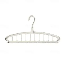 1pc Multi Hole Clothes Hanger, Multifunctional Folding Clothes Drying Rack, Space Saving Magic Hanger, Home Wardrobe Student Dormitory Drying Rack for Trousers Shirt Skirt