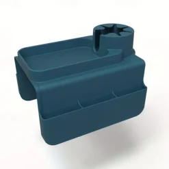 1pc Multifunctional Silicone Armrest Cup Holder Tray Non-Slip Sofa Armrest Tray with Cup Holder - Heat-Resistant Couch Coaster, Organizer with Side Pockets for Remotes, Phones, Books