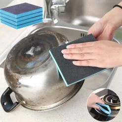 1pc Nanometer Diamond Sand Magic Sponge - The Ultimate Kitchen Cleaning Tool for Stove, Pan, and Knife!