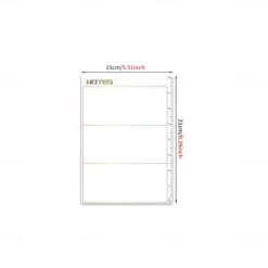1pc Notes Wallpaper Magnetic Monthly/Weekly/Daily Planner Calendar Table Dry Erase Whiteboard Blackboard Fridge Sticker Message Board Menu