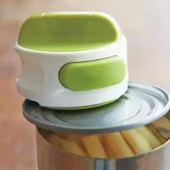 1pc, Novelty Can Opener Jar Opener Lid Remover Aid Arthritis Weak Hands And Seniors Accessories Manual Compact Can Opener Easy Twist Release Portable Space-Saving, Stainless Steel