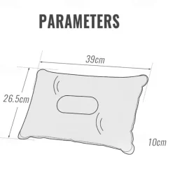 1pc Outdoor Camping Inflatable Pillow Portable Compact and Lightweight Air Pillow for Hiking Travel and Sleeping Provides Neck Support Easy to Inflate and Deflate Comfortable for Outdoor Adventures