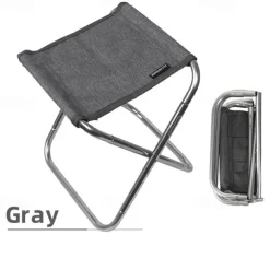 1pc Outdoor Folding Chair 7075 Aluminum Alloy Camping Folding Chair