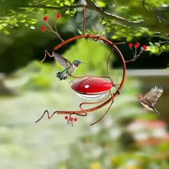 1pc Outdoor Hanging Oriole Feeder with Fruit Holder, Durable Metal Construction, Attracts Orioles and Other Birds, Ideal for Gardens, Patios, and Yards, Easy to Install, Perfect for Birdwatching and N