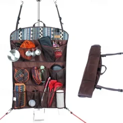 1Pc Outdoor Multifunctional Storage Hanging Bag, Portable, Durable, Perfect for Organizing Gear, Camping Essentials, Travel Items, Easy to Hang and Access