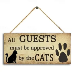 1pc Pet Dog Wood Wall Sign, Wooden Animal Dog Pattern Plaque Sign Wall Decor Accessories, For Pet Shop Cafe Room Decor Household Items 4''x8'' (10cmx20cm)