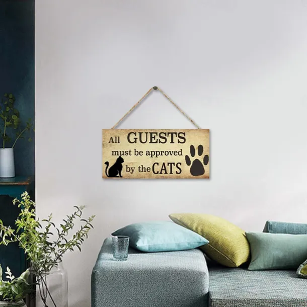 1pc Pet Dog Wood Wall Sign, Wooden Animal Dog Pattern Plaque Sign Wall Decor Accessories, For Pet Shop Cafe Room Decor Household Items 4''x8'' (10cmx20cm)