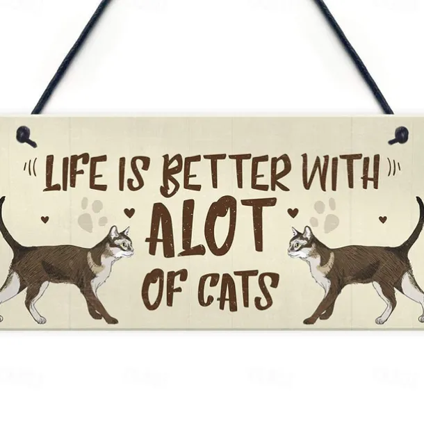 1pc Pet Dog Wood Wall Sign, Wooden Animal Dog Pattern Plaque Sign Wall Decor Accessories, For Pet Shop Cafe Room Decor Household Items 4''x8'' (10cmx20cm)